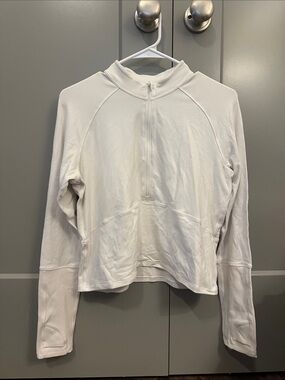 lululemon athletica Ivory Half-Zip Pullover